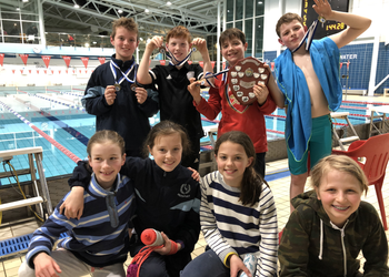 U11 Boys are Surrey swimming champions