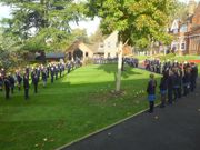 The Upper School gathered to remember the Fallen